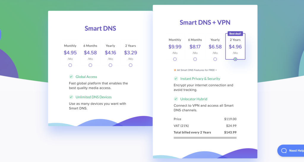 Unlocator VPN Review: Pricing & Plans